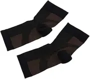 FRCOLOR 1 Pair of Soft Breathable Plantar Socks Ankle Support Socks Elastic for Men Women