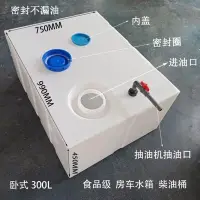 在飛比找Yahoo!奇摩拍賣優惠-現貨熱銷-30L-300L臥式塑料汽房車水箱蓄水桶柴油箱化工