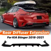 Add-On Rear Bumper Lip Diffuser Spoiler Splitter For KIA Stinger 2018-2021