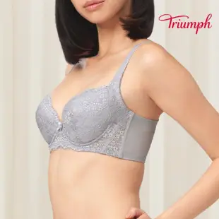 【Triumph 黛安芬】Simply Sculpt Blossom 美型嚴選系列 全罩鋼圈內衣 B-E(氣質灰)