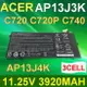 ACER 3芯 AP13J3K 日系電芯 電池 AP13J4K Chromebook C720 C720P C740