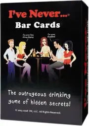 I've Never Bar Cards, Party Conversation Starters, Age 17 and above