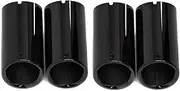 4 PCS Exhaust Tip Compatible For BMW G07 X7 G06 X6 G05 X5 M40i M50i Exhaust System tip Muffler Tip(Black-4 PCS)