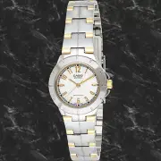 Casio LTP-1242SG-7AD Ladies Analog Watch Silver and Gold Tone Stainless Steel