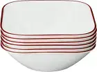Corelle Vitrelle 6-Piece (22-Oz) Cereal Soup Bowls, Triple Layer Glass and Chip