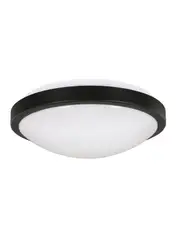 Cameo 300mm 1 Light Flush Mount in Matte Black