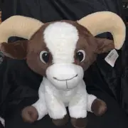Large Fiesta Ram Black and White Plush Stuffed Animal Toy Billy Goat 16” NWT NEW