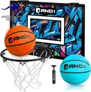 Mini Basketball Hoop: Pre-Assembled Indoor Basketball Hoop with Flex Rim, 18