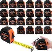 24 Pieces Tape Measure 25 Feet Retractable Measuring Tape Bulk Self Locking M...