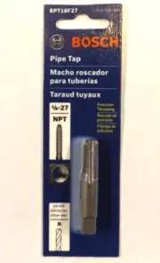 BOSCH PIPE TAP 1/8-27 NPT FOR 1/8 IP Threads BPT18F27 New 00100K