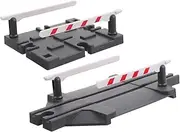 2pcs Train Track Accessories Toy Train Track Expansion Plastic Train Barricades Railway Road Blocks for Kids