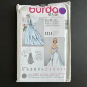 Burda Sewing Pattern 7251 Size 10-16 Wedding Bridesmaid Formal Dress Bridal 50s