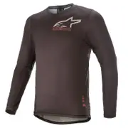 Alpinestars Alps 6.0 V2 Long Sleeve Jersey - Black Size L / Coral