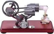 Retro S le Stirling Engine Model Dollar Flywheel Design Educational Toy Electrici Generator with Light String DIY for Teacher Student Teens Children Adult