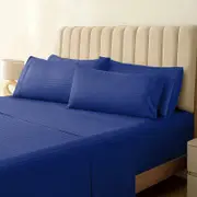 Bedding King 1500TC Cotton Rich Sheet Set – Navy Blue King