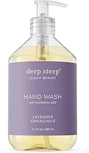 Deep Steep Deep Steep Argan Oil Liquid Hand Wash, Lavender Chamomile, 17.6 Fluid Ounce,