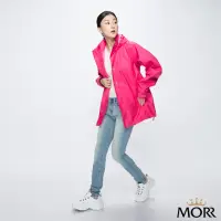 在飛比找momo購物網優惠-【MORR】顯瘦時尚_防風防水透氣機能外套(經典桃紅)
