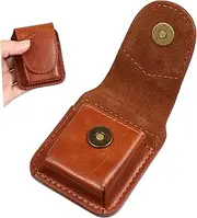[Baluue] Leather Lighter Case Cigarette Lighter Protective Cover Small Storage Bag Waist Leather Bag