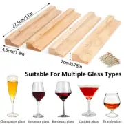 Woody Wine Glass Holder Rack 11 Inch Mounted Under-Cabinet Stemware becCE