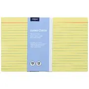 J.Burrows Index Cards Ruled 203 x 127mm Yellow 100 Pack