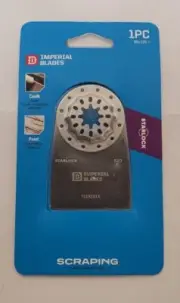 Imperial Blades Starlock 1-3/8 Steel Flexible Scraper Oscillatg Saw Blade
