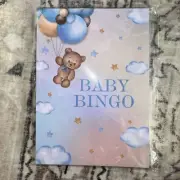 30 Baby Shower Blue Theme Bear W Ballon’s Bingo Game Cards (NEW)