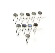 Wholesale 10PC 925 Solid Sterling Silver Labradorite Ring Lot H390