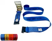 4inch x 30feet Ratchet Tie Down Strap with Flat Hooks - Heavy Duty 5,400 lbs Loa