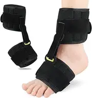 Foot Drop Brace Ankle Foot Orthosis Support, Adjustable AFO Splint for Foot Pain Relief, Ankle Foot Orthosis Support for Men, Women and Kid，Day & Night Dorsal Splint for Left Right Foot
