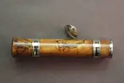 FLY ROD REEL SEAT Spalted Maple Burl 11257 Double Slide Band (or Uplock)
