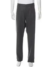 NEW Brunello Cucinelli Pants Mens Size 38 56 Gray Button Fly Wool Flannel