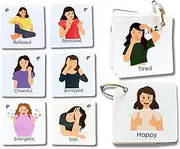 Feelings and Emotions Flash Cards, Communication Aid, Autism Communication Cards, Emotional Learning Cards