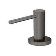 MEIR Round Liquid Soap Dispenser - Stainless Steel Pump - Bench-mounted - PVD Shadow
