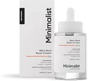 Minimalist Hair Serum for Repairing Damaged Hair, 5% Maleic Bond Repair Complex with Amino Acids, Argan Oil & Squalane, For Women & Men, All Hair Types, 50 ml (1.6 Oz), Pre Shampoo Treatment