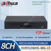 Dahua XVR5108HS-4KL-I3 8CH WizSense DVR 4K-N/5MP 1U 1SATA HDCVI/AHD/TVI/CVBS/IP