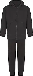 [Gum & Berries] Kids Plain Tracksuit Hoodie with Fleece Jogger Sweatpants Sports Activewear Set Girls Boys Children Age 5-14 Years
