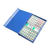 Portable Chinese Mini Mahjong Set Traditional Entertainment with Carrying Case