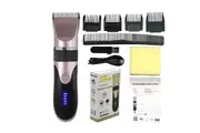 Cordless Barber Hair Clippers Mens Hair Trimmer with 4 Guards-Pink