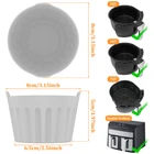 9Pcs Air Fryer Egg Poacher Cups Food Grade Silicone Egg Poaching Cups tiulC