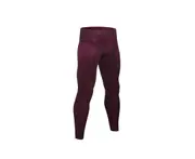 Men'S Compression Pants Pocket Baselayer Cool Dry Ankle Leggings Active Tights - Wine Red
