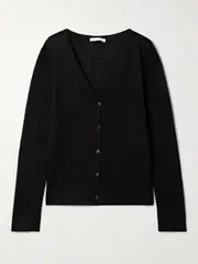 [The Row] The Row - Jheel Linen-blend Cardigan - Black - small small Black