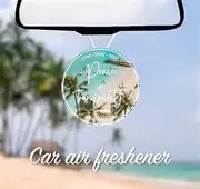 Zenglow Car Air Freshener - Jasmine Fragrance - Three [3] Pieces - Long Lasting Air Freshener for Car and Home - Soothing Relaxing Aroma - Car Accessories Decor for Car Interior - Hanging Car Freshener