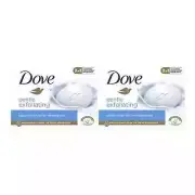 Dove Gentle Exfoliating Soap 90gr 2 Pack More Moisturizing Than Bar Soap Gentle