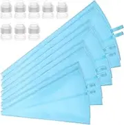 Reusable Piping Bags | Icing Piping Tips Safe Piping Bags Set | Food Grade Sturdy Baked Cake Decoration Set for Home Kitchen