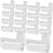 ASAKKURA 18pcs Thickened Protective Corner Proof Door Lock Reusable Lights Extra Safety Protector Retractable Bottles Gates Childproof Outlet Locks PVC Transparent