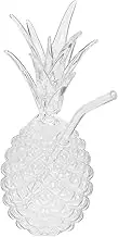 Cabilock Pineapple Cup Drinks Juice Beverages Straws Drink Cups Cocktail Wine Cups Summer Drink Cup Classic Wine Drinkware Clear Cocktail Cups Milk Cups Glass Transparent re-usable