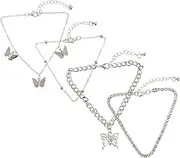 [VALICLUD] Retro Style Anklet Foot Jewelry Multi-layered Chain Anklet for Women Claw and Rhinestone