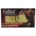 Fallout New Vegas NCR Bill 24k Gold Plated Replica Card Ingot Limited Edition