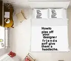 3D Black Letters 3622NA Bed Pillowcases Quilt Cover Duvet Boris Draschoff Fay