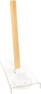 Wooden Bird Perch Stand Compact Sucker Type Parrot Cage Accessory Durable Safe Training Rod for Parrots Budgies and Conures for Exercise Entertainment